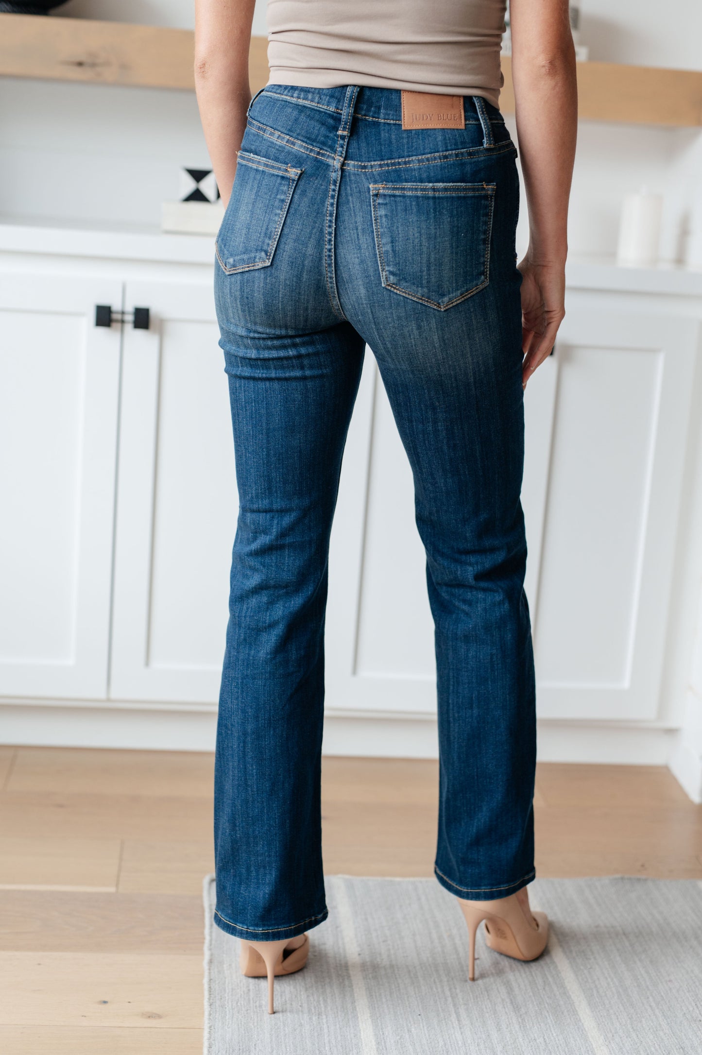 Ricki High Rise Pull On Slim Bootcut Jeans